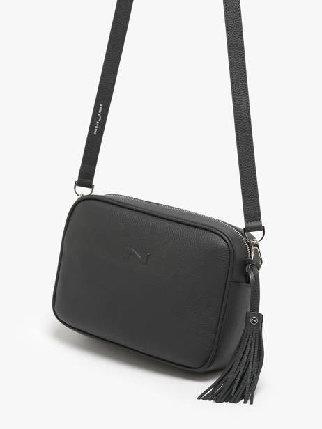 Cross Body Tas Camera Bag Leder Nathan baume Zwart nathan 2 ander zicht 2